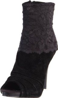 Fergie Womens Lustin Open Toe Ankle Boot Shoes