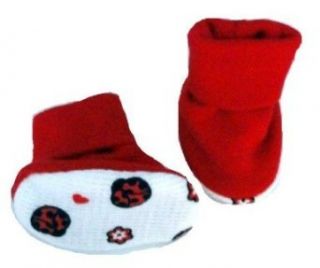 Ladybugs and Hearts Baby Booties Clothing