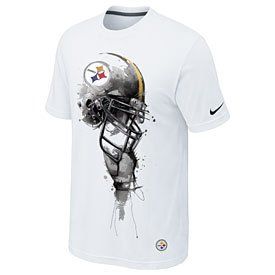 T Steelers Nike Tri Blend Helmet Clothing