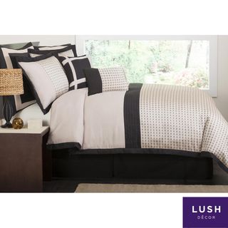 Lush Decor Deco Expressions 8 piece Beige Comforter Set