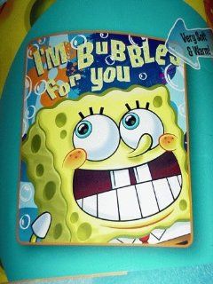 SpongeBob Bubble Trouble Fleeece Blanket Sports