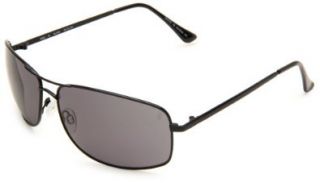 IZ 322 10 Aviator Sunglasses,Black Frame/Solid Smoke Lens,65 mm Shoes
