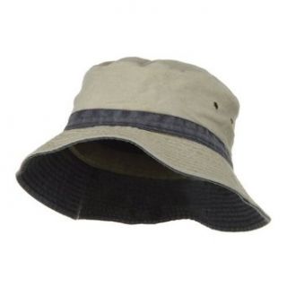 Big Size Bucket Hats   Khaki Navy W08S44E Clothing