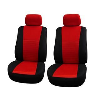 FH Group Red Universal Fit Air Mesh Fabric Front Bucket Seat Covers