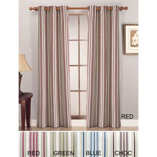 Lightweight Canvas Stripe Curtain Panel Pair