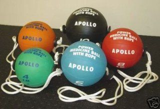 Power Rope Medicine Ball Set  (4, 6, 8, 9, 10lb) Sports