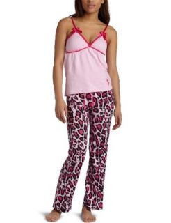 Baby Phat Womens Ruffle Cami With All Over Print Pant