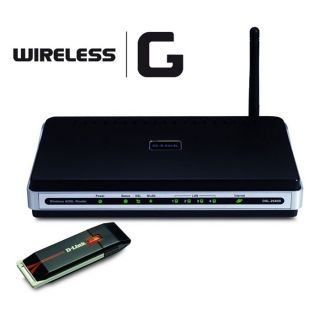 Pack Wifi 802.11g 54 mbps Modem Routeur ADSL2/2+ sans fil (DSL 2640B