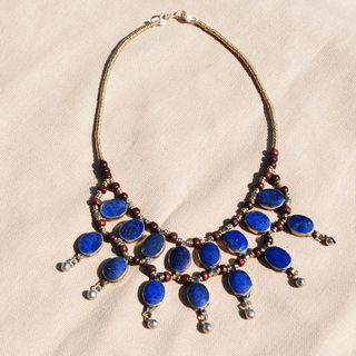 Handcrafted Tribal Lapis Lazuli Necklace (Afghanistan)