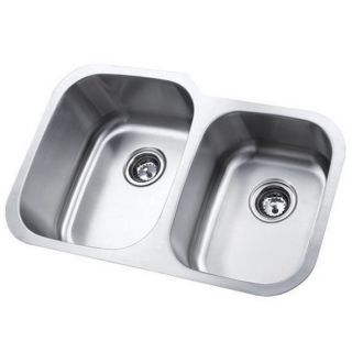 Stainless Steel 31.5 inch Undermount Double Bowl Kitchen Sink