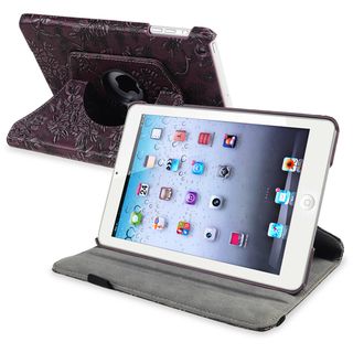 BasAcc Purple 360 degree Swivel Leather Case for Apple® iPad Mini