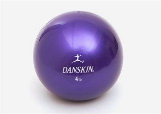 Danskin DA 1070R 4 Pound Weighted Toning Ball Sports