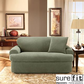 Stretch Pique 3 piece T cushion Sofa Slipcover