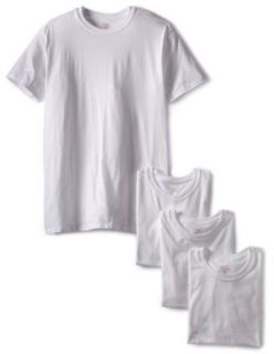 Hanes Mens 4 Pack Crew Neck T Shirt: Clothing