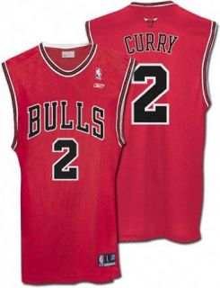 Eddy Curry Red Reebok NBA Replica Chicago Bulls Jersey