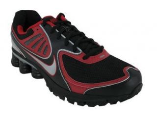 SHOX QUALIFY+ RUNNING SHOES 10 (BLACK/METALLIC SILVER/VAR RED): Shoes