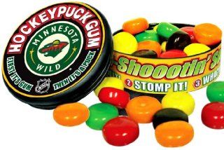 NHL Minnesota Wild Hockey Puck Candy (6 Pack) Sports
