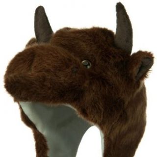 Polyester SW Animal Hat   Bison W05S67F Clothing