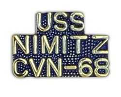 USS NIMITZ CVN 68 Small Pin: Clothing
