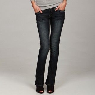 Seven7 Womens Aubrey Blue Slim Jeans