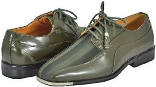 Expressions 4925 Olive Mens Dress Shoes Shoes