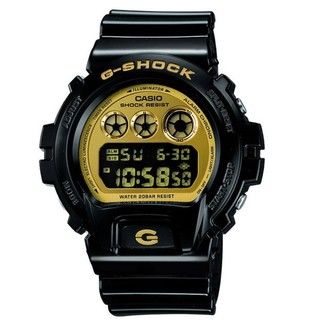 Casio Mens G Shock Mirror Dial Black and Gold Watch