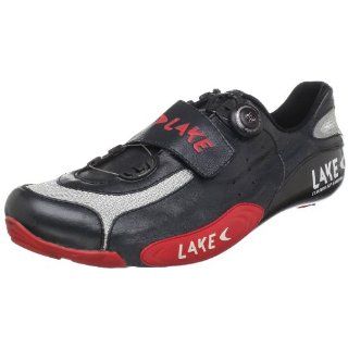 Lake Mens CX401 SPDPLY Cycling Shoe,Pearl Black/Red,13.5 M US Shoes