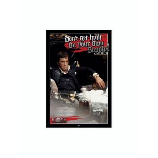 POSTER SCARFACE   DONT GET HIGH 61 x 91,5 cm   Achat / Vente TABLEAU
