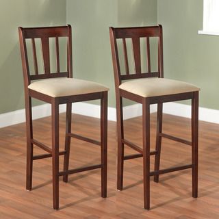 Stratton Rubber Wood 30 inch Stools (Set of 2)