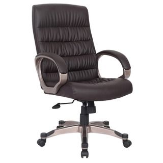 Favorite Finds Deep Brown Faux Leather Executive Office Chair