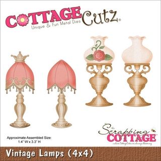 Cottagecutz Die 4X4in Vintage Lamps