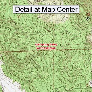 USGS Topographic Quadrangle Map   Salt Spring Valley