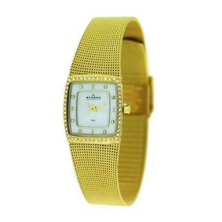 Skagen 384XSGG1 Womens Yellow Goldplated Stainless Steel Watch