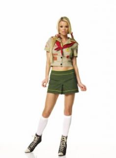 Sexy Scout Troop Costume Scout Uniform Green Dress Camper