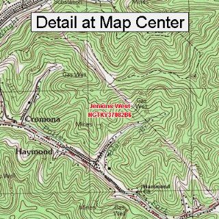 USGS Topographic Quadrangle Map   Jenkins West, Kentucky