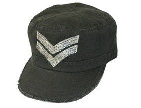 Halle Berrys Brokedown Chevron Cadet Hat Clothing