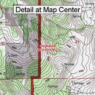 USGS Topographic Quadrangle Map   Fort Bidwell, California