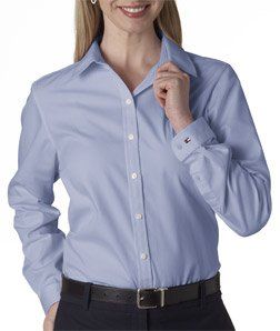Tommy Hilfiger Ladies Dress Shirt Courtney Woven Button