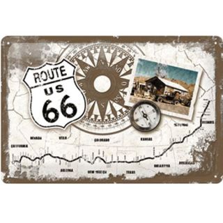 Plaque métal Route 66   Achat / Vente TABLEAU   POSTER Plaque métal