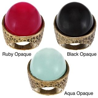 Amrita Singh   Statement Gold Plated Opaque Cocktail Ring