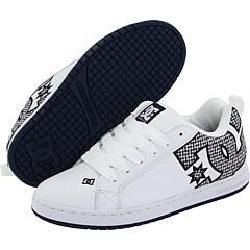 DC Mens Court Graffik SE White/ Carbon/ DC Navy Athletic Shoes