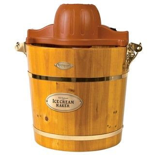 Wooden Bucket ICMW400 4 quart Electric Ice Cream Maker