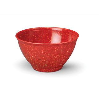 Rachael Ray Red Garbage Bowl with Nonslip Rubber Base