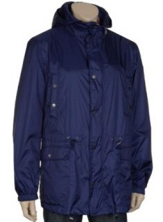 Allegri Mens Blue Nylon Jacket 42R Windbreaker Raincoat
