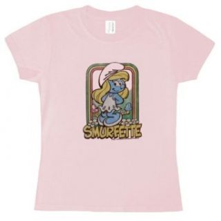 Smurfs   Smurfette Stripes Vintage Juniors T Shirt   X