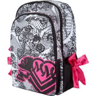 Metal Mulisha Bookin Backpack (Black w/ White) Clothing