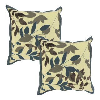 Botanical Pale Yellow Decorative Pillows (Set of 2)
