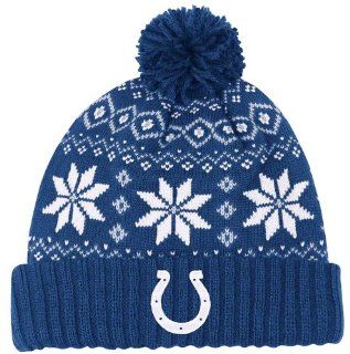 Indianapolis Colts NFL Womens Chunky Pom Cuffed Knit