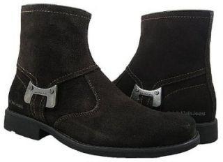  Calvin Klein Jeans Men Roger Suede Dark Brown Boot US 13: Shoes