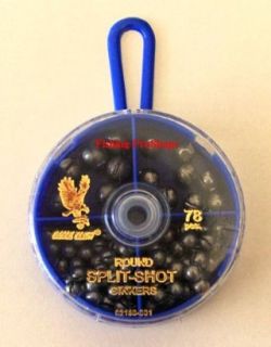 Eagle Claw 78 Pc. Split Shot Sinker Assortment Dial A Box